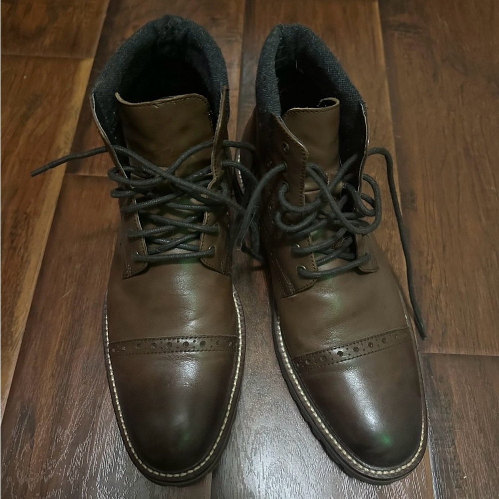 Warfield & Grand Dark Brown Leather Boots